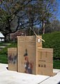 Cardboard Mass Model From Front Right